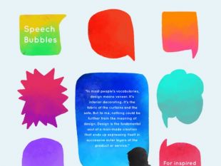 310x233 Watercolor Speech Bubbles With Messages Free Vectors Ui Download