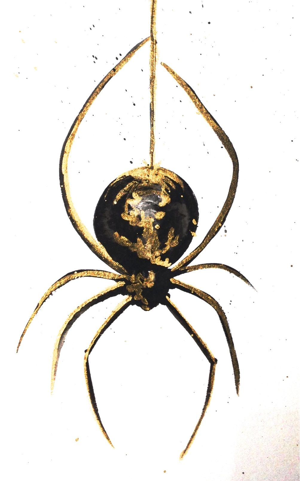 1003x1607 Rezultat S Izobrazhenie Za Watercolor Spider