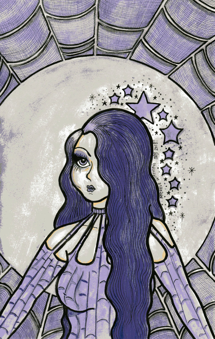 711x1122 Spiderweb Watercolor May 2018 By Michelewitchipoo