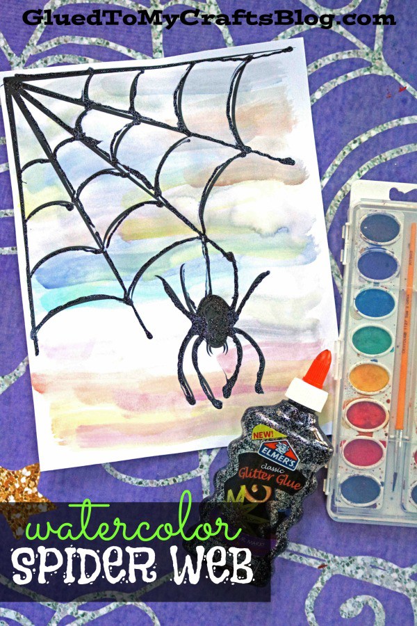 600x900 Watercolor Spider Web