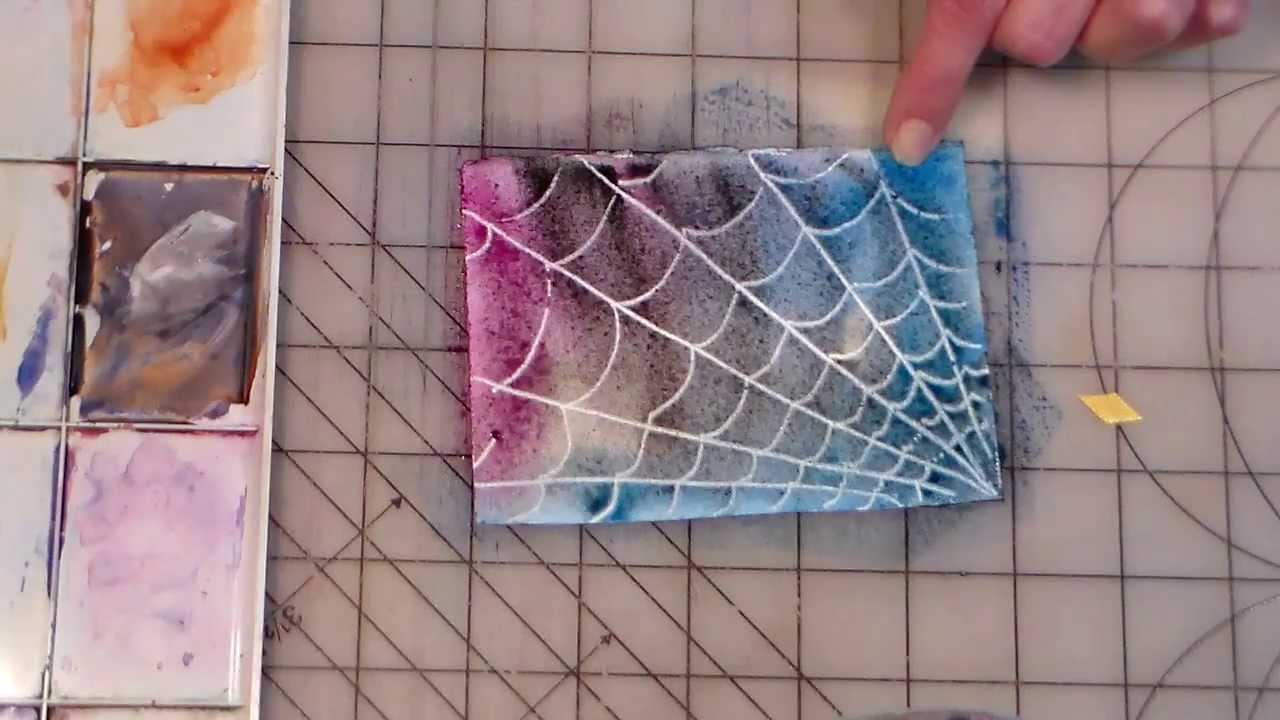 1280x720 Wax Paper Spiderweb Watercolor
