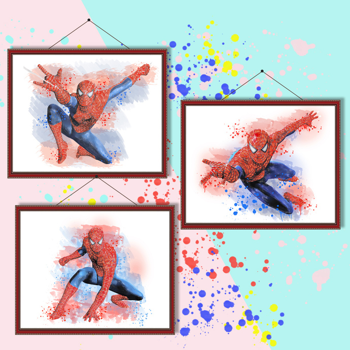 690x690 Spiderman Watercolor, Spiderman Print, By Magianrainbow On Zibbet