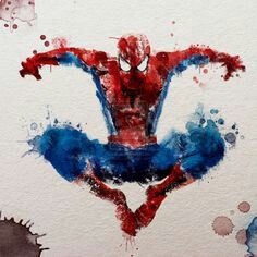 236x236 Watercolor Spiderman Tattoos And Piercings