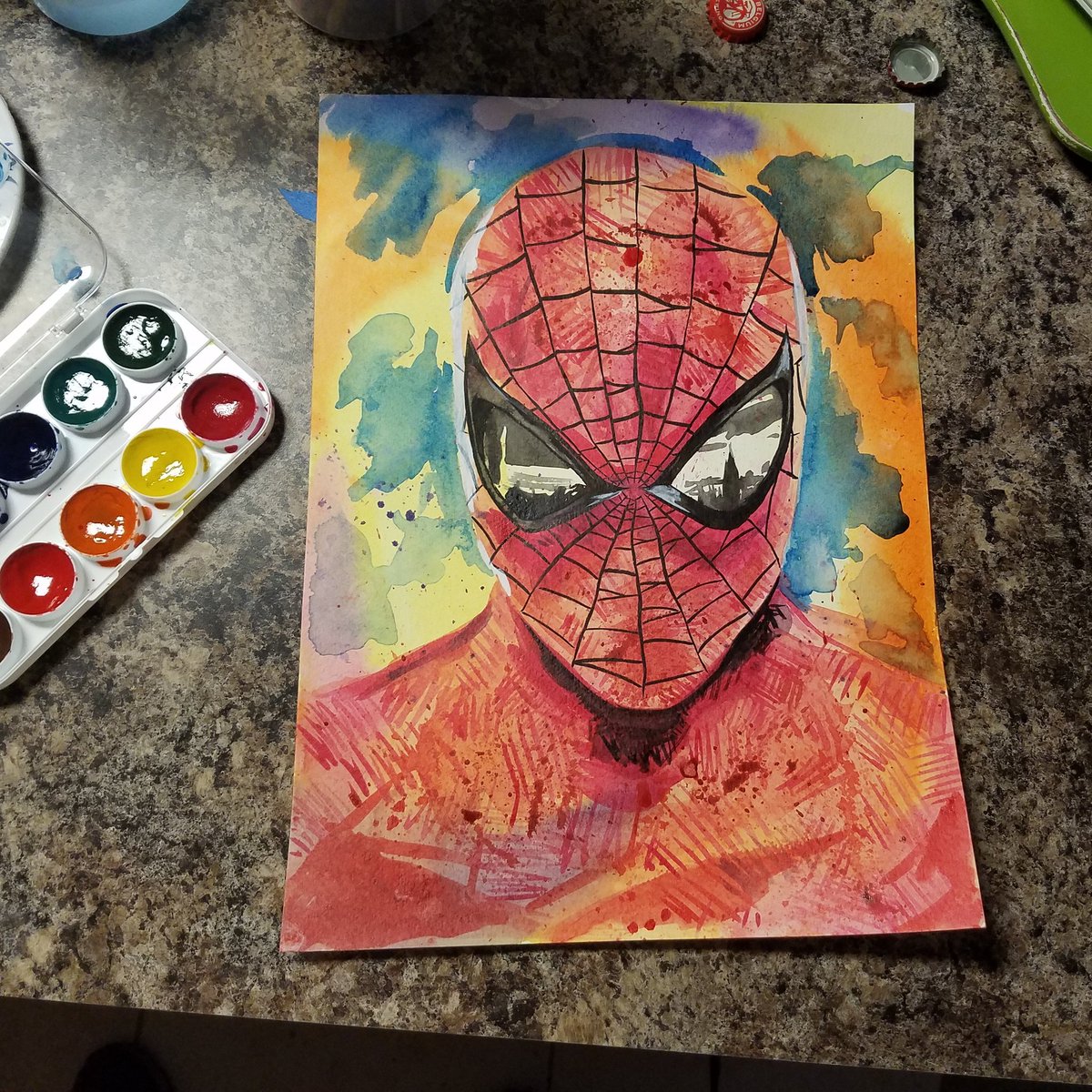 1200x1200 Kyle Willis On Twitter More Spider Man Watercolor Fun