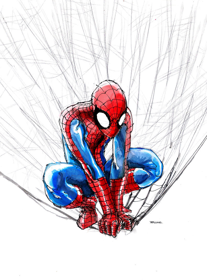 800x1079 Spider Man Watercolor 2 By Bua