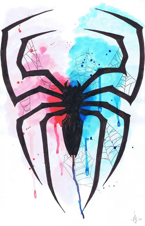 564x878 Spiderman Watercolors