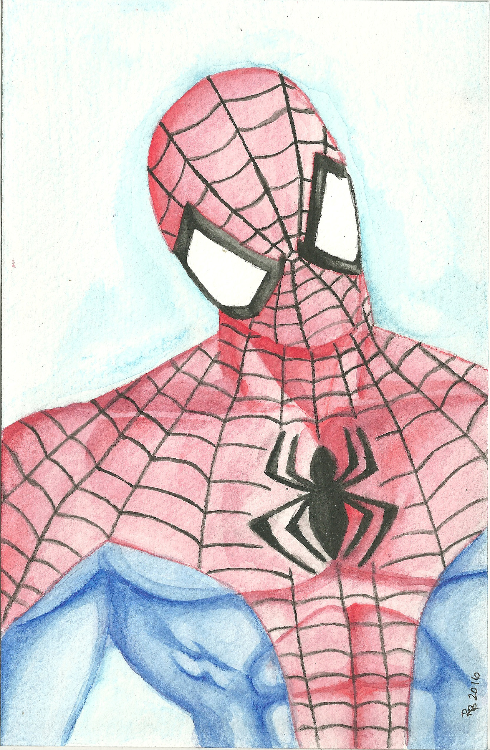 1664x2547 Original Art Spider Man Six Love Creative