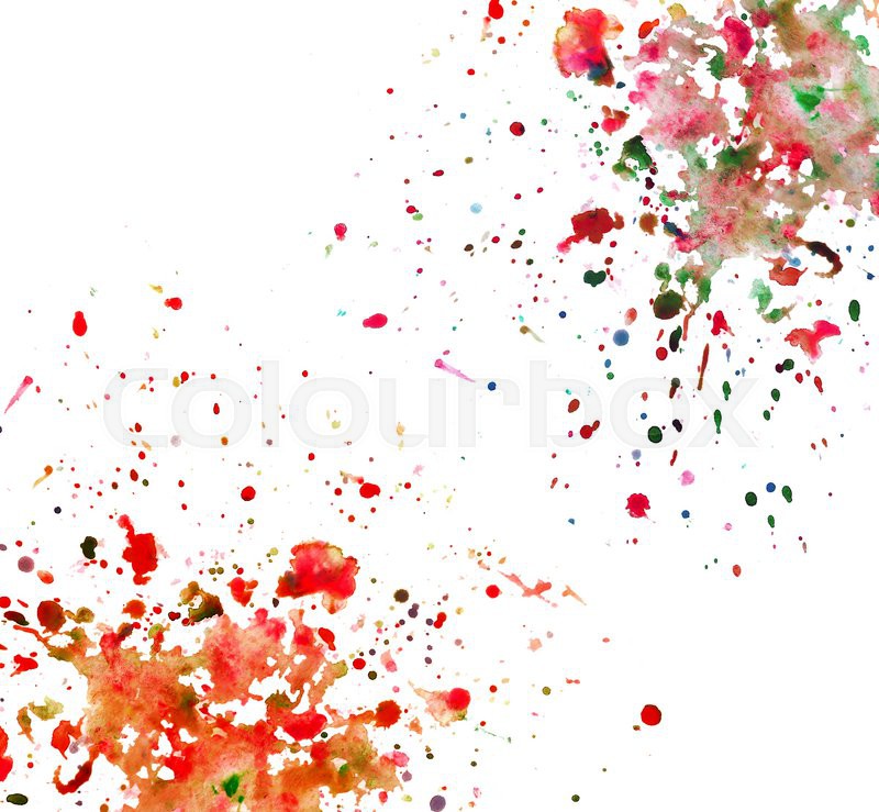 800x739 Watercolor Splash, Dripping Color Texture Stock Photo Colourbox