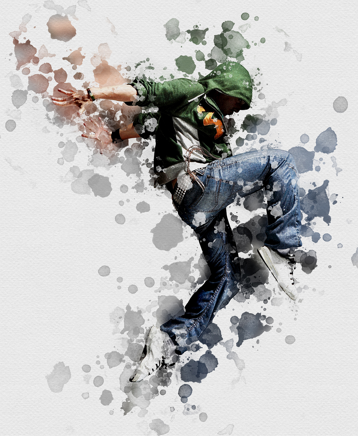 1500x1824 Splash Art Photoshop Action By Indworks Graphicriver