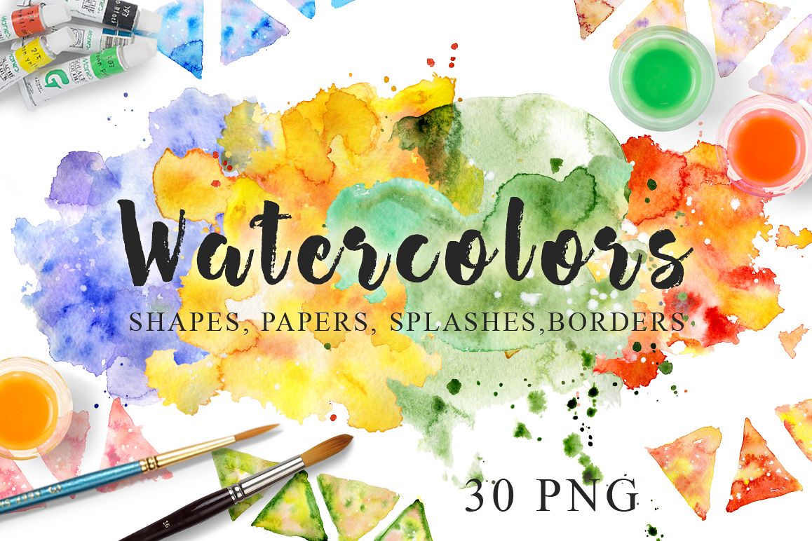 1158x772 Watercolor Texture Clipart Watercolor B Design Bundles
