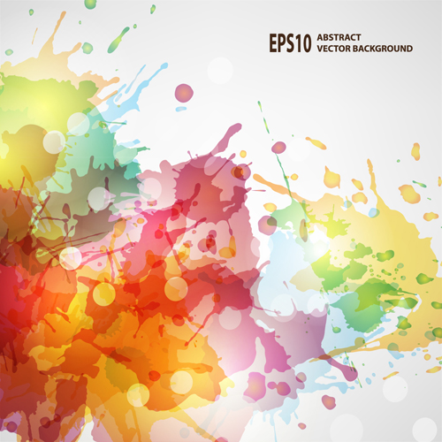 500x500 Splash Watercolor Blots Abstract Background Vector 01 Free Download