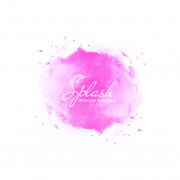 626x626 Abstract Pink Watercolor Splash Design Background Vector Free
