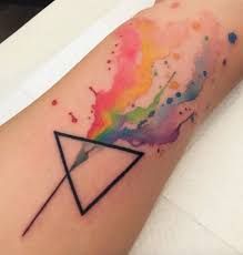 219x230 Image Result For Rainbow Watercolor Splash Tattoo Tattoos