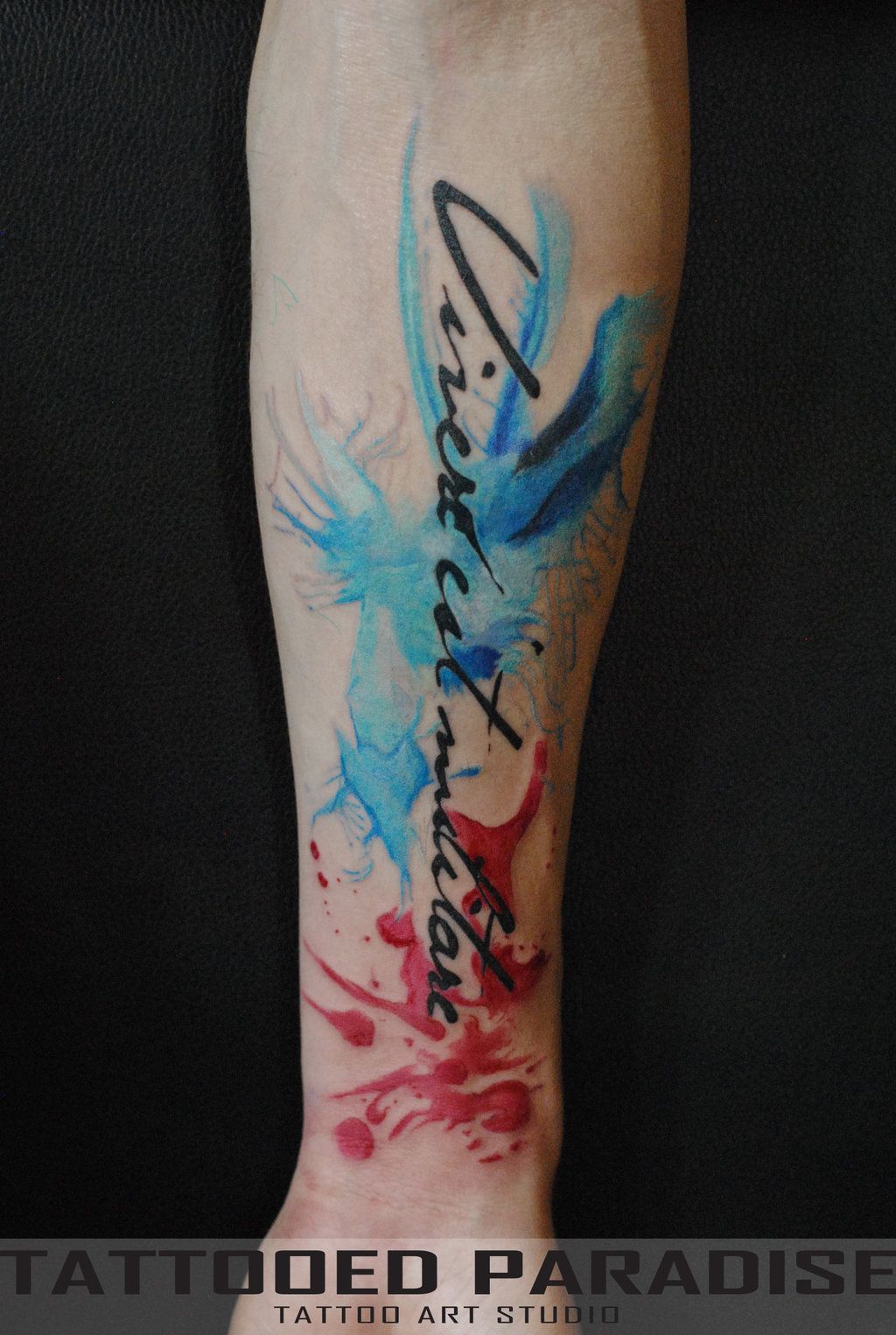 1024x1526 Watercolor Splash Tattoo Amp Text By Dope Indulgence