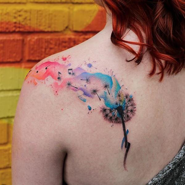 600x600 99 Artistic Watercolor Tattoos That Are Living Works Of Art