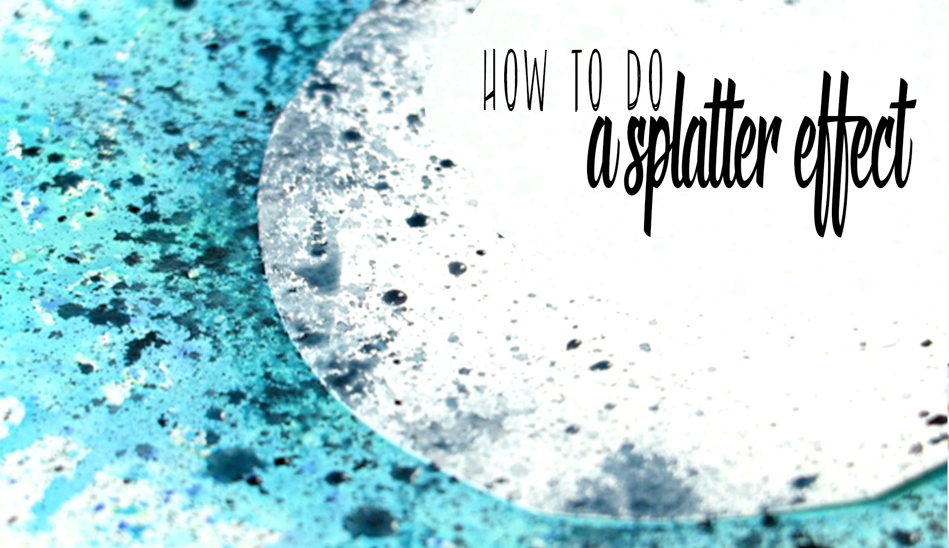 1920x1110 How To Paint With A Splatter Technique In Watercolor