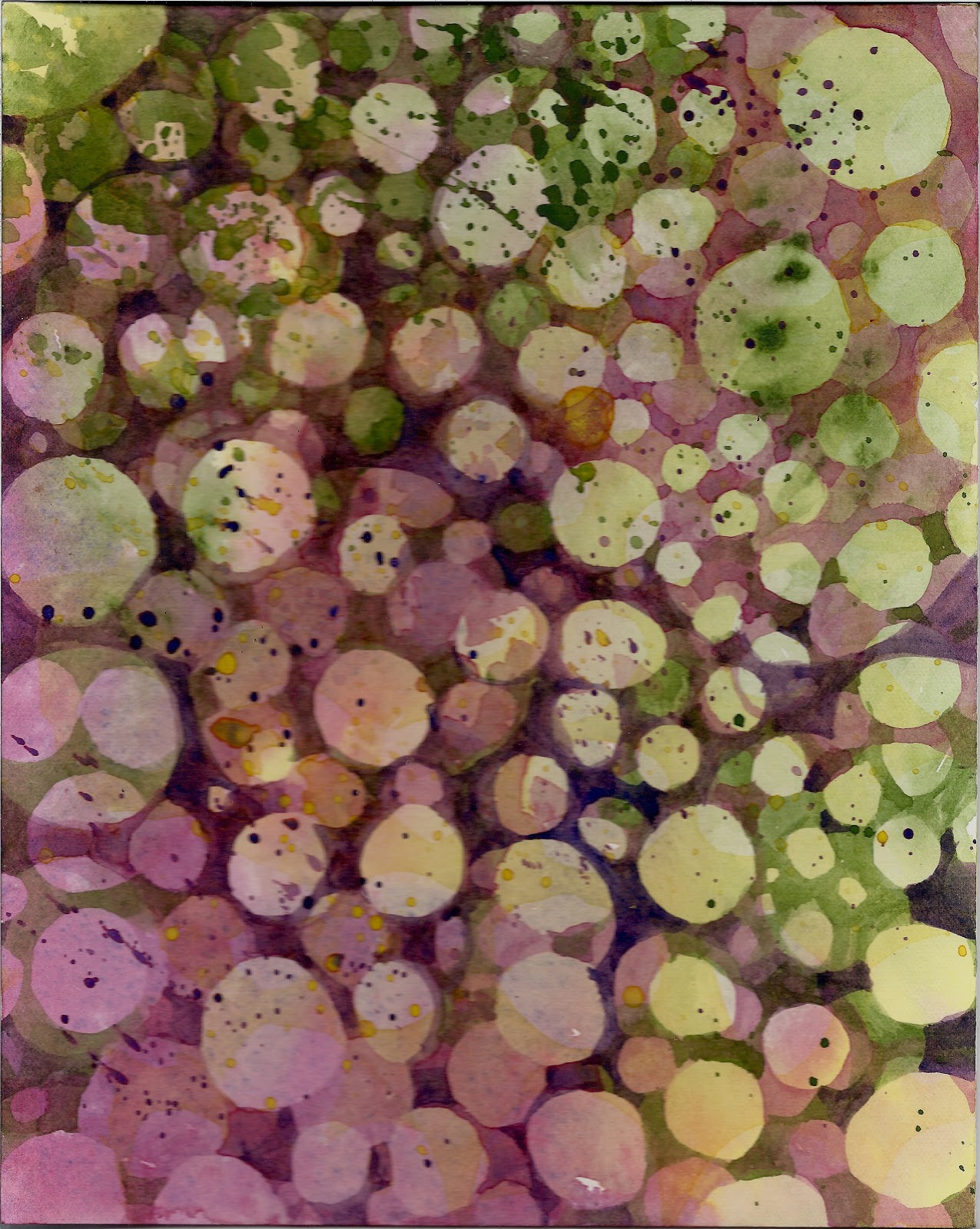 1275x1600 Misadventures In Watercolor Splash Amp Saran Wrap