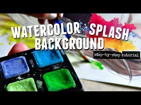 480x360 Tutorial How To Paint Watercolor Splash Background