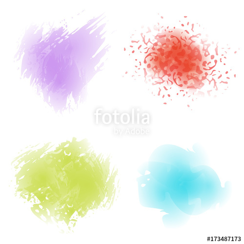 500x500 Watercolor Splash. Vector Stock Image And Royalty Free Vector