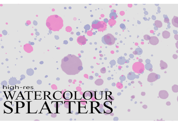 700x490 Free Watercolour Splatter Brushes