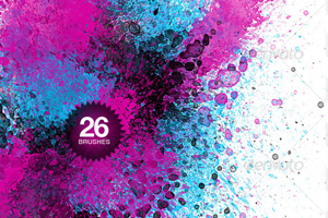 300x200 Photoshop Plugin 26 Watercolor Splatter Brushes The Best Adobe