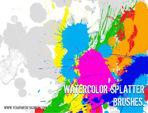 501x384 Free Watercolor Brush Sets Watercolor Splatter And Photoshop