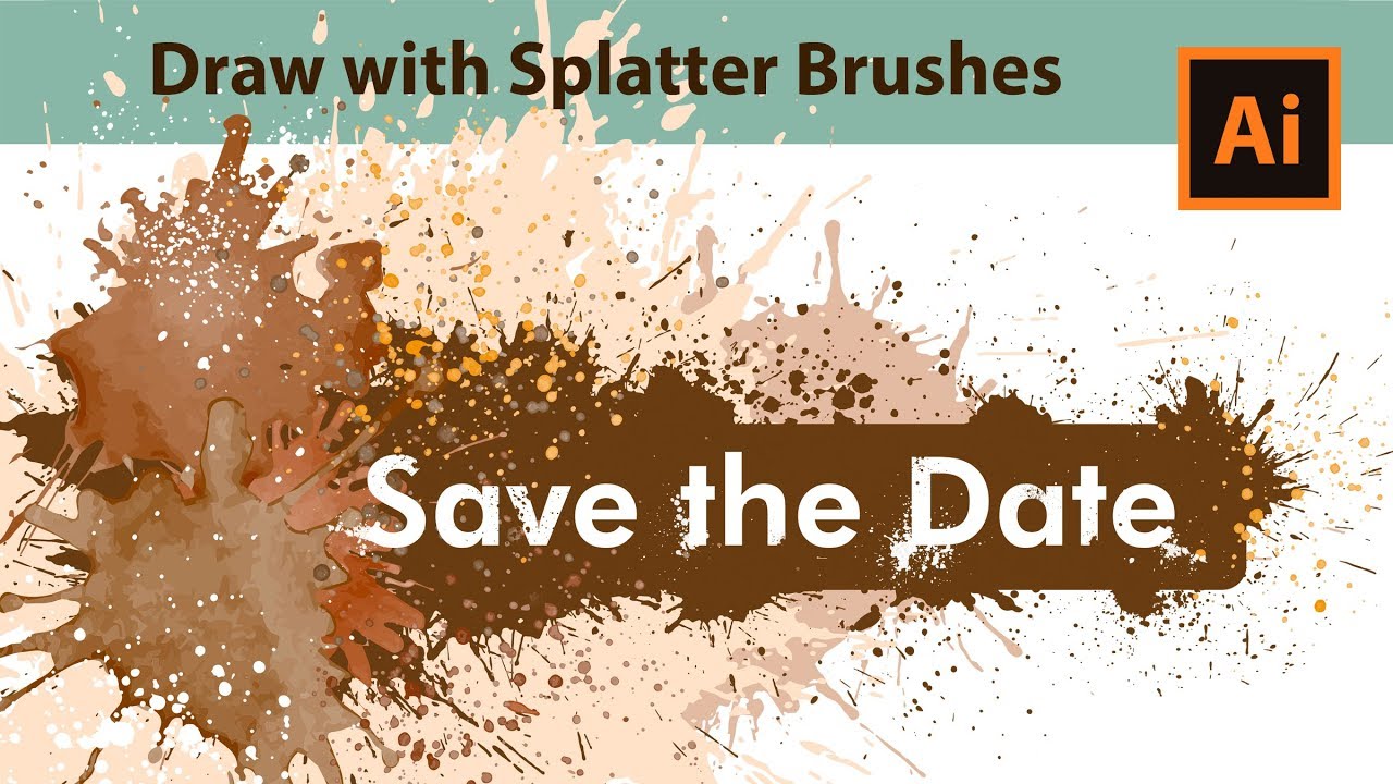 1280x720 How To Draw Grunge Art With Real Watercolor Vector Splatter