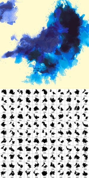 300x600 Watercolor Brushes Photoshop Cs5 11 Ink Brushes For Illustrator