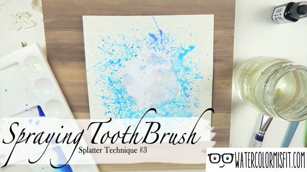 600x338 How To Paint A Splatter Effect With Watercolor