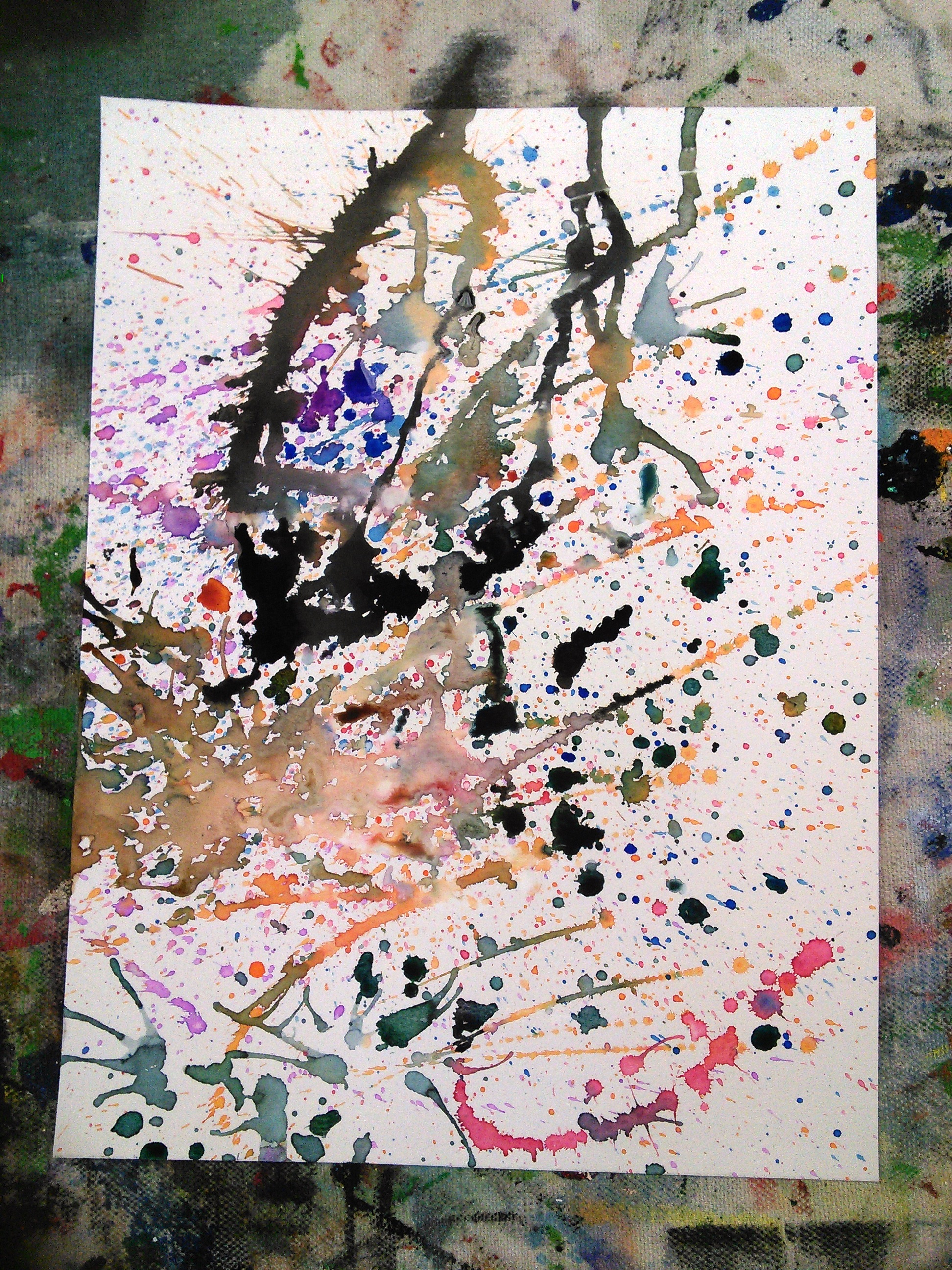 1944x2592 Watercolor Splatter Painting Young Adult Activities