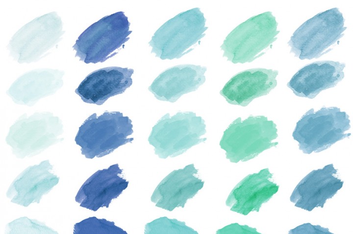720x479 Watercolor Clip Art, Watercolor Splotches, Watercolor Strokes By