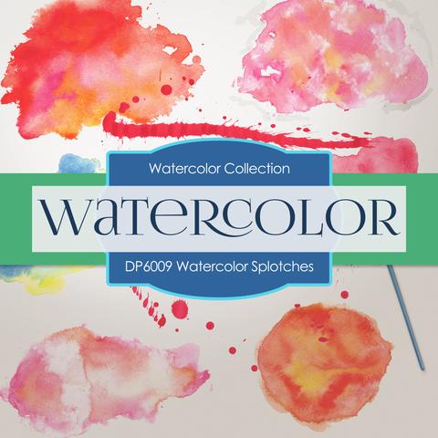 480x480 Watercolor Splotches Digital Paper Dp6009 Digital Paper Shop