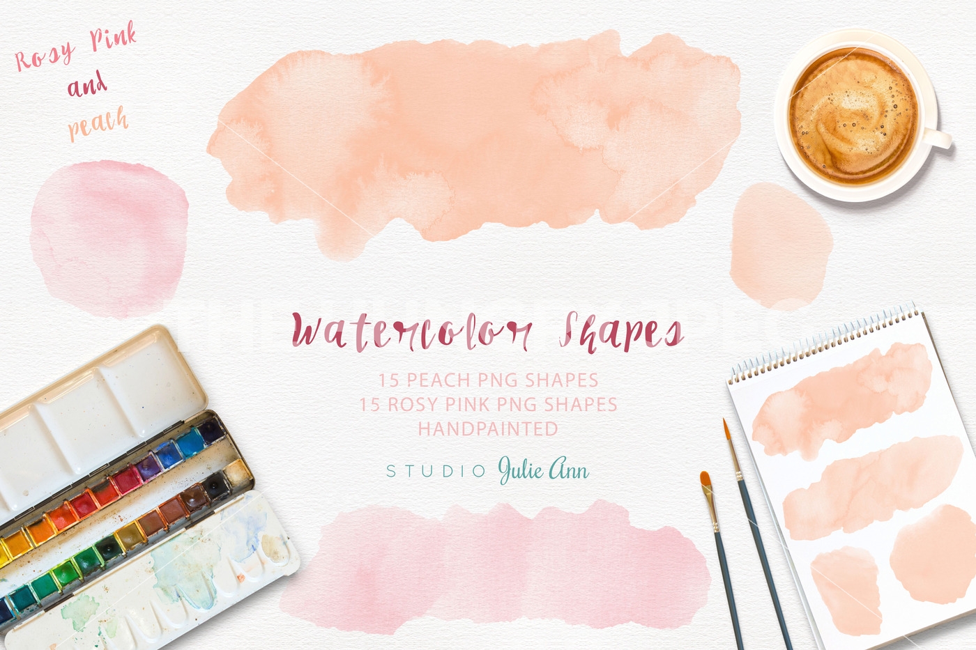 1400x933 Watercolor Splotches Shapes By Studio Julie Ann