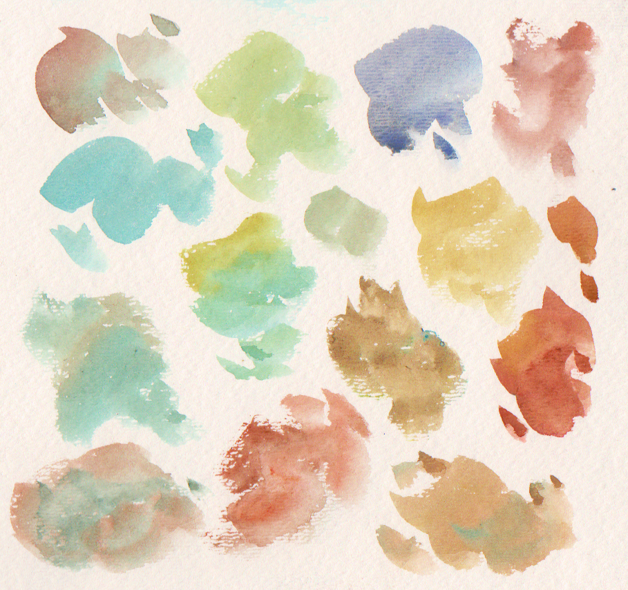 909x854 Watercolor Splotches By Rivliex