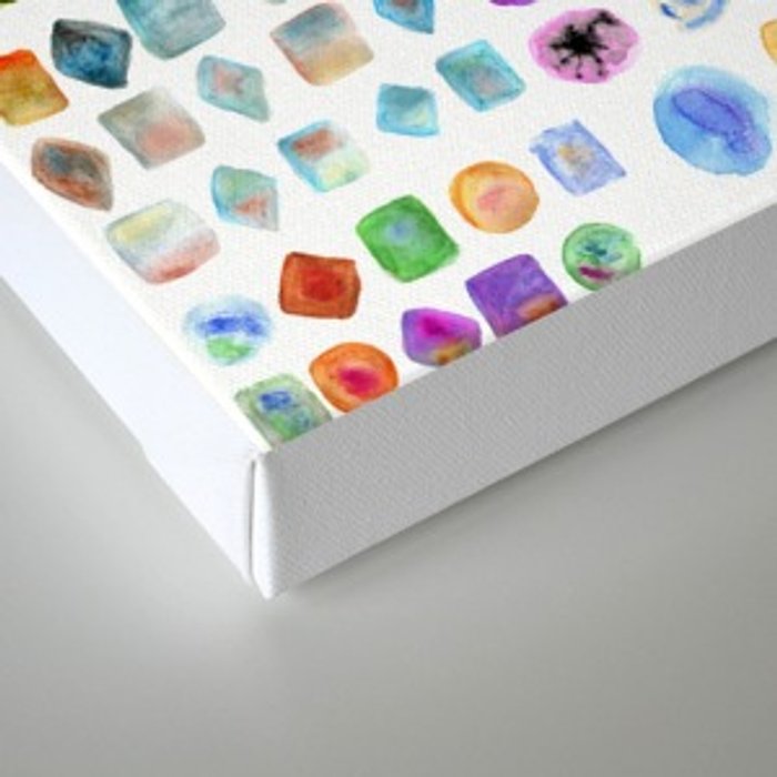 700x700 Watercolor Splotches Art Canvas Print By Annartshock Society6