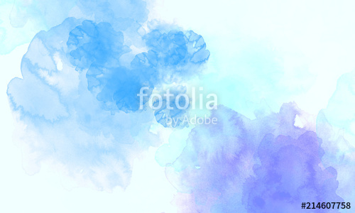 500x300 Bright Colors Of Watercolor Splotches On A White Background Stock