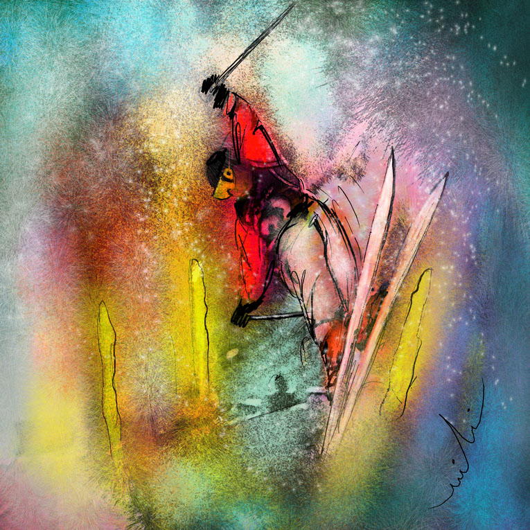 765x765 Gallery Of Colorful Winter Sport Paintings By Miki De Goodaboom