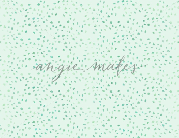 623x480 Green Dotted Watercolor Spot Pattern