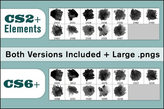 665x444 Watercolor Spot Brushes 4 French Kiss Collections