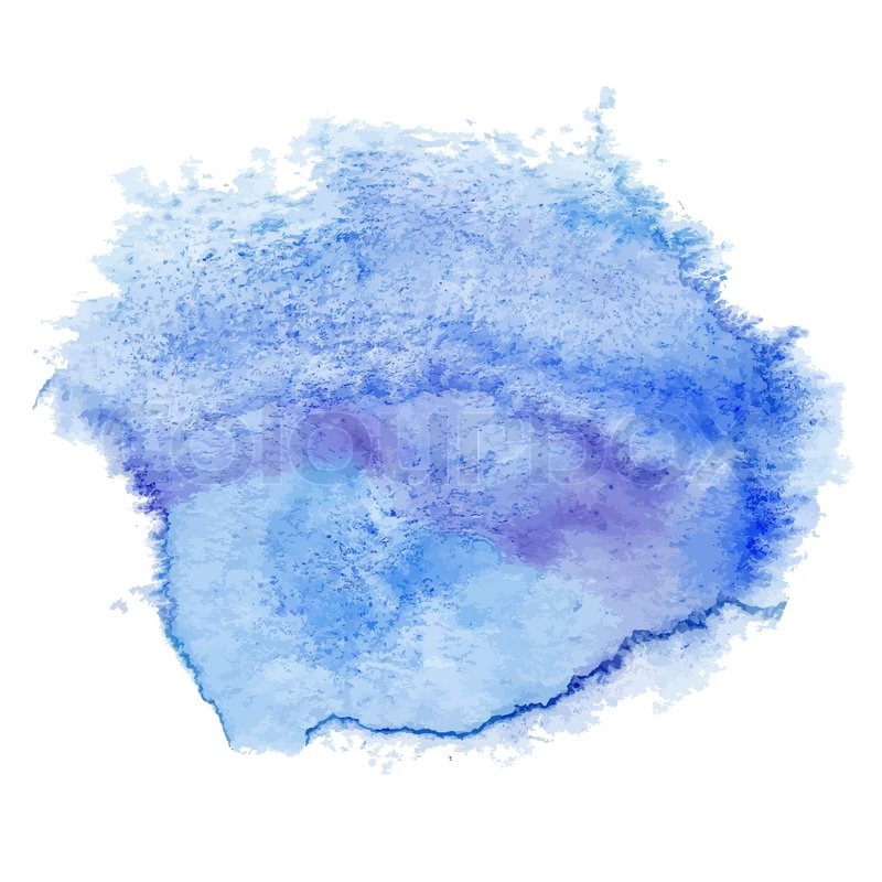 800x800 Blue Watercolor Spot Stock Vector Colourbox