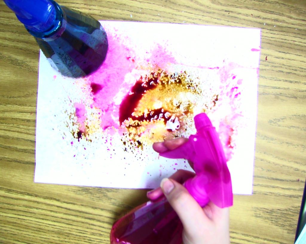 1024x816 Primary Art Liquid Watercolor + Spray Bottle = Amazingly Fun