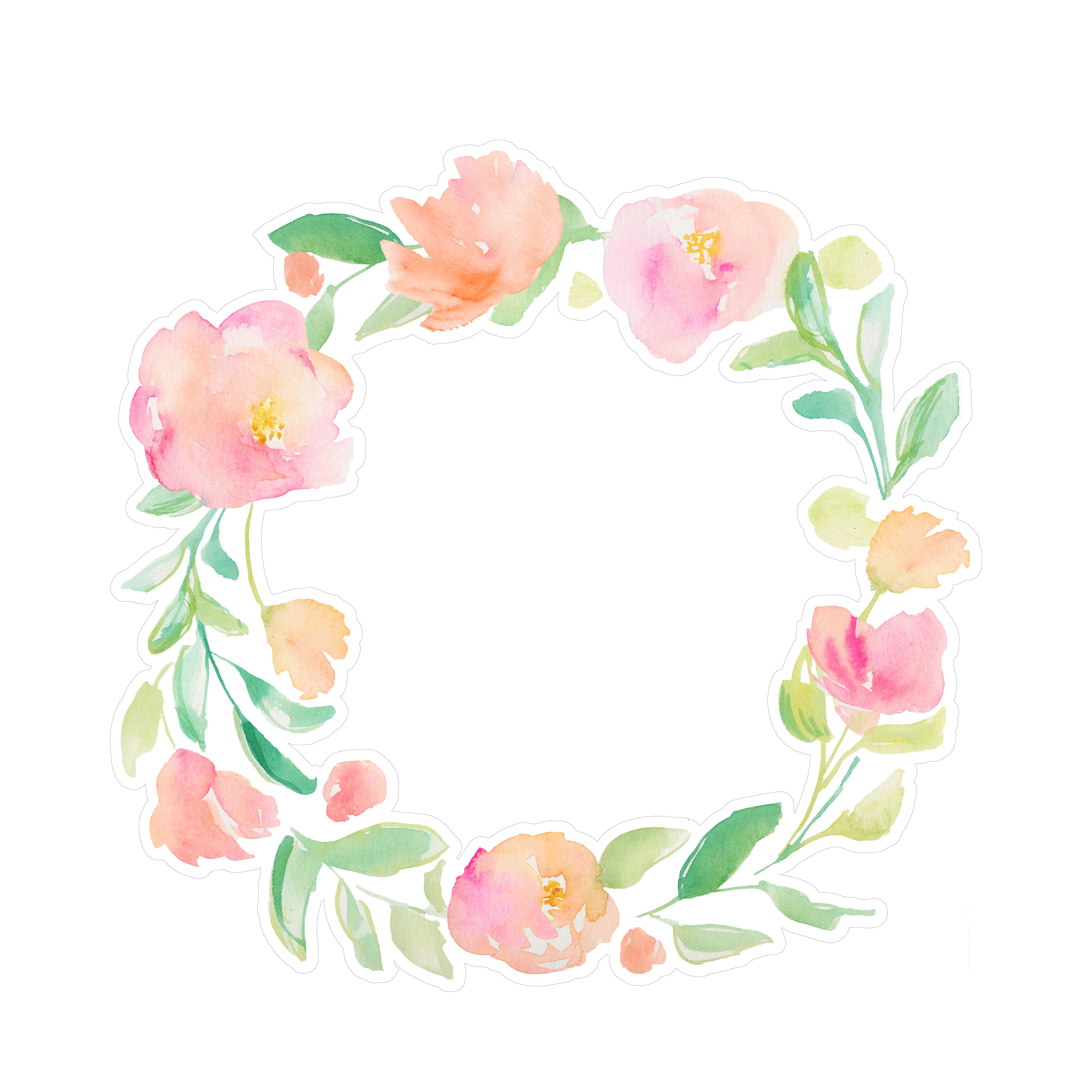 5100x5100 Spring Wreath Svg Download. Download This Painted Watercolor