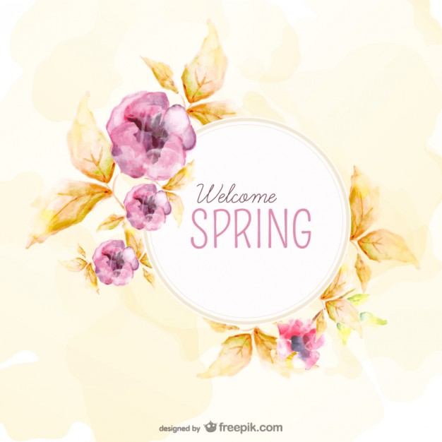 626x626 Watercolor Background For Spring Vector Free Download