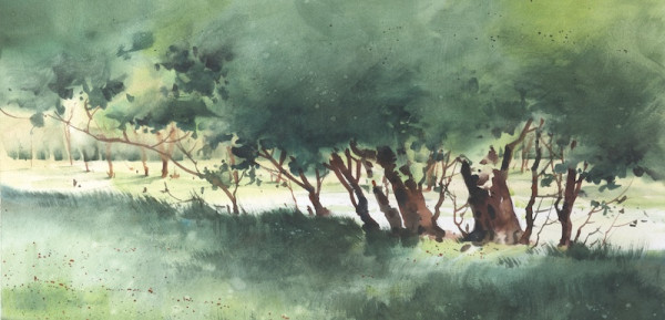 600x289 Luminous Watercolor With Sterling Edwards Spring Landscape