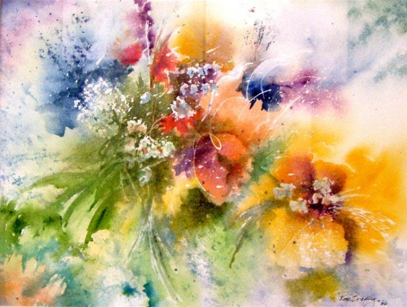 797x600 Spring Flowers Artwork... Painting Flowers