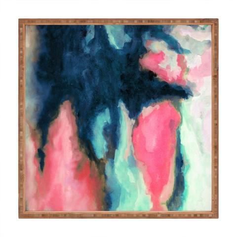 480x480 Watercolor Square Trays Deny Designs