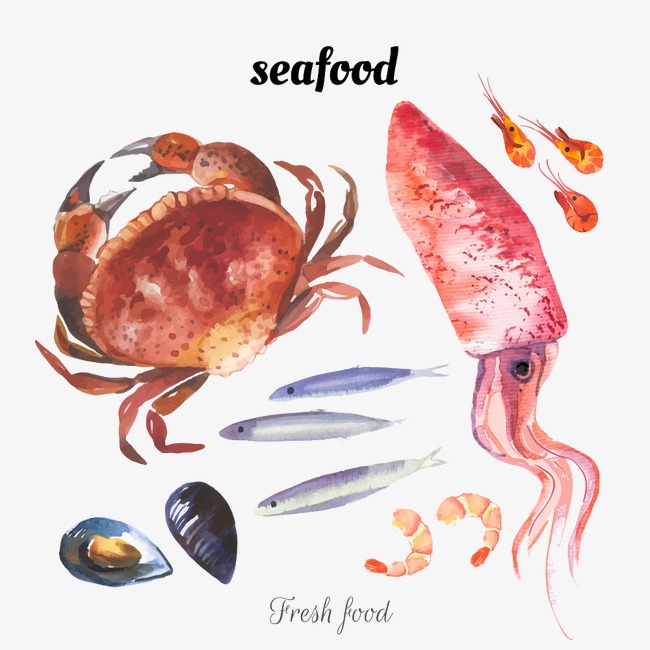 650x650 Drawing Crabs, Watercolor, Squid, Crabs Png And Vector For Free