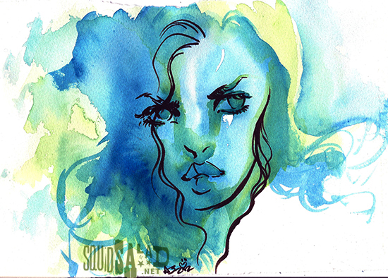 550x394 Squid Salad Watercolor Doodle 06 Web