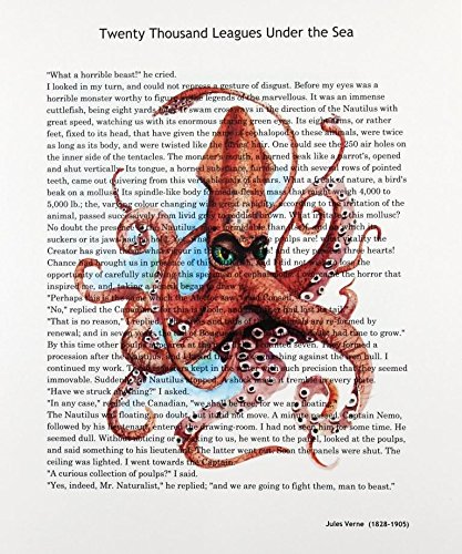 417x500 Jules Verne Twenty Thousand Leagues Under The Sea Art