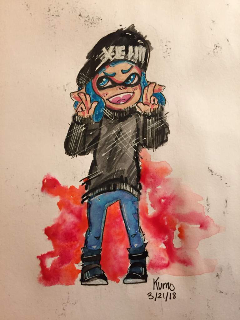 768x1024 Watercolor Squid Splatoon Amino
